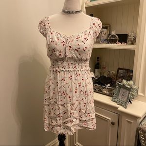 White Floral Summer Dress
